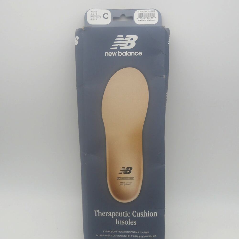 Superfeet New Balance Casual Therapeutic Insoles Sz C Men's 5.5-7 Women's 6.5-8
